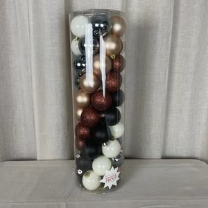 Hobby Lobby 50 Set Shatter Proof Ornament Black Orange White Grey Halloween Fall